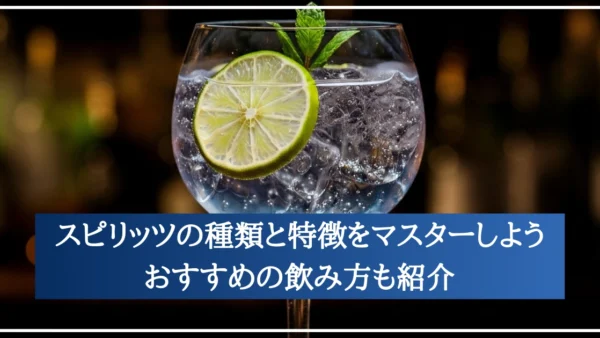 スピリッツの種類と特徴をマスターしよう｜おすすめの飲み方も紹介