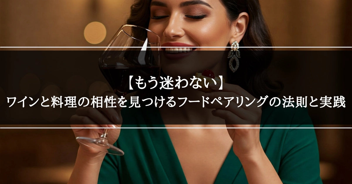ワインと料理の相性を見つけるフードペアリングの法則と実践